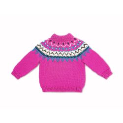 Bernat Family Knit Child Yoke Sweater