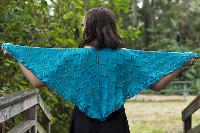 Knitting Patterns Galore - Skylark Shawl