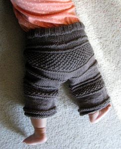 Baby Knitted Lounge Pants FREE Knitting Pattern