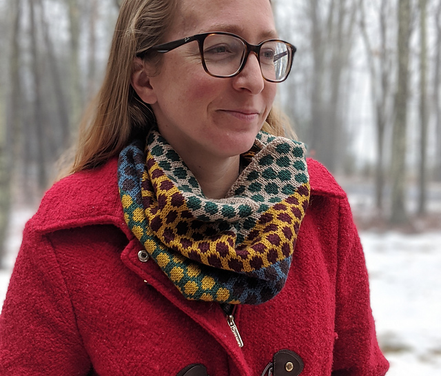 Knitting Patterns Galore - Show Me Your Spots Cowl