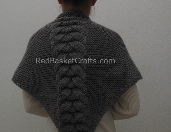 Knitting Patterns Galore - Cozy Braid Shawl