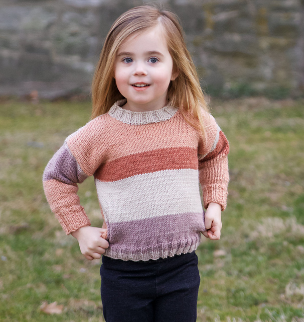 Knitting Patterns Galore - Hot Cakes Child's Pullover