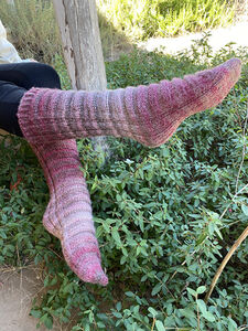 Lilac Socks knitting pattern - Sweet Paprika Designs