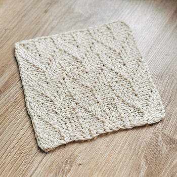 Knitting Patterns Galore - Thyme Dishcloth