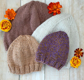 Flat Knit Baby Hat