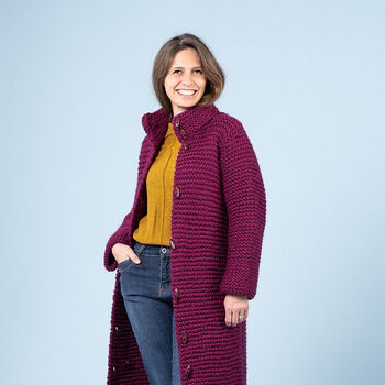 Knitting Patterns Galore - Roxanne Coat