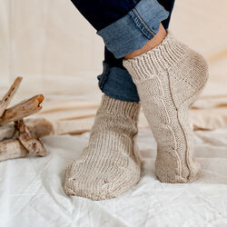 Driftwood Dreams Cable Socks