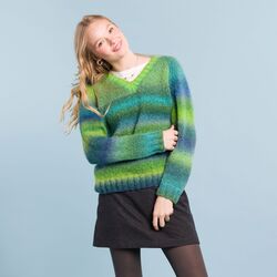 Misty Horizon V-Neck Sweater