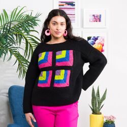 Mitered Squares Pullover