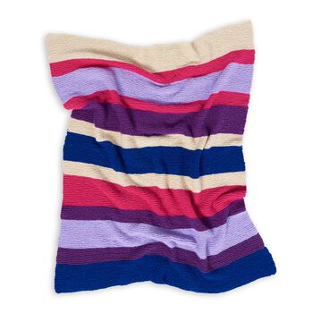 Knitting in Stripes Blanket