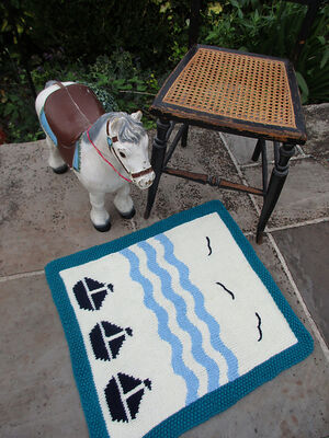 Sailboat and Waves Buggy Blanket