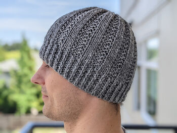 Knit and Purl Hat for Men