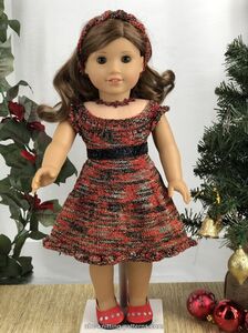 Festive Dress for 18-inch Doll