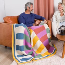 Harmonious Stripes Garter Blanket