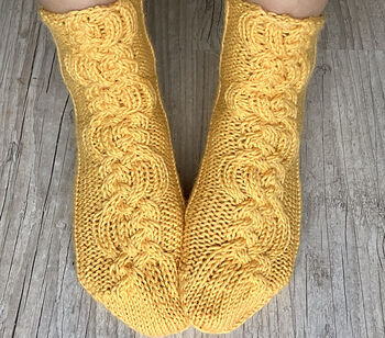 Cozy Cabled Socks