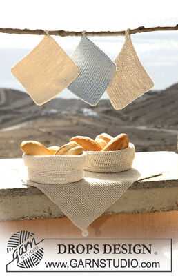 Provence Kitchen - set of Dishcloth, Baskets and Towels