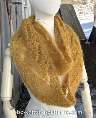 Lace Mohair Infinity Scarf