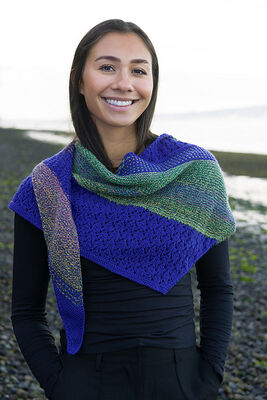 Blue Zowie Shawl