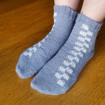 Battenberg Socks With Ergonomically Shaped Toes