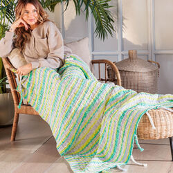 Whirlpool Weave Basketweave Blanket