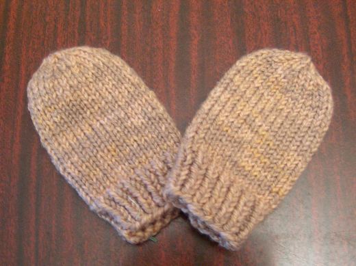 baby mittens knitting pattern 2 needles