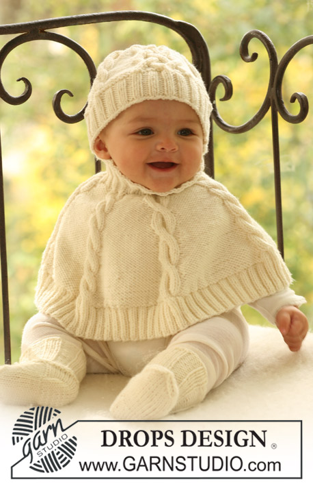 staal voordelig Zonder Knitting Patterns Galore - Baby Poncho, Hat and Socks